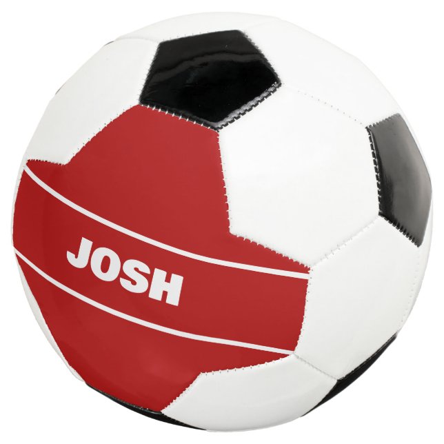 RED PERSONALIZED FOOTBALL (Three Quarter)