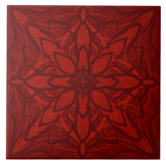 Red petal tile