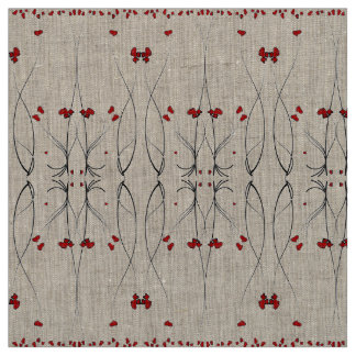Red Petals Fabric