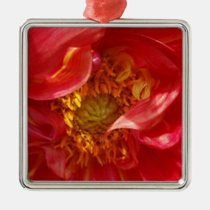 red petals metal tree decoration