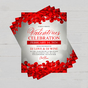 Red Petals & Roses Valentine's Day Event  Flyer