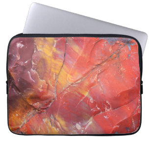 Red Petrified wood detail, Arizona Laptop Sleeve
