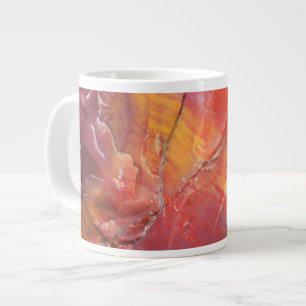 Red Petrified wood detail, Arizona Large Coffee Mug