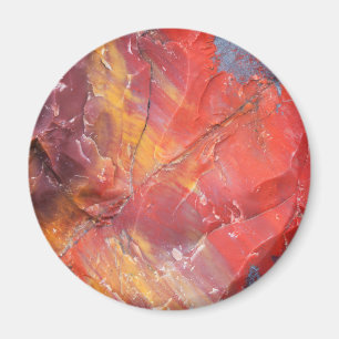 Red Petrified wood detail, Arizona Magnet
