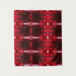 Red Petunia Ikat Tapestry