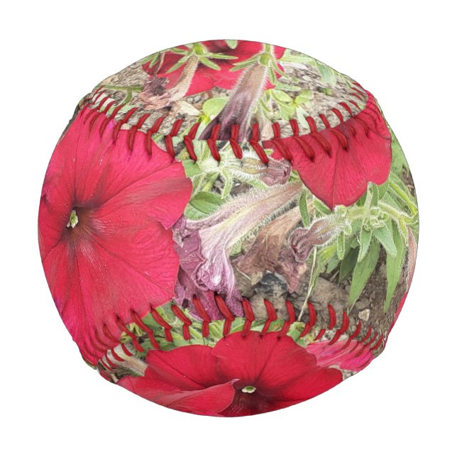 Red Petunias Baseball (Front)