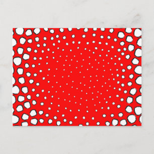 red pheasant bird themed postcard