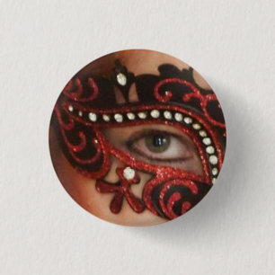 Red Phoenix Masked Eye Button