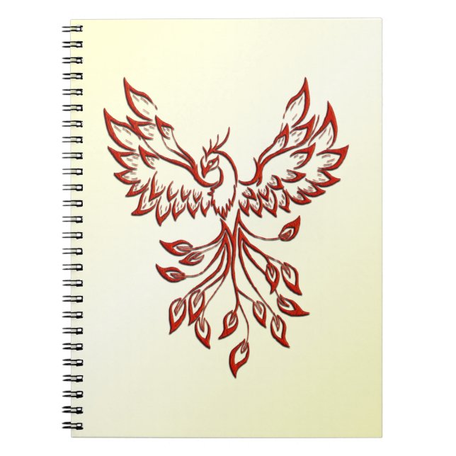 Red Phoenix Rises Notebook (Front)