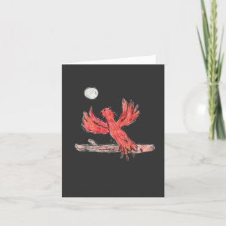 Red Phoenix Thank You Card