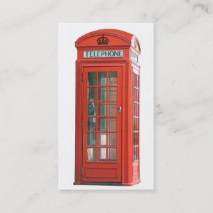 Red Phone Booth Business Card