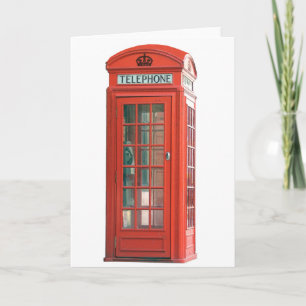 Red Phone Booth Card