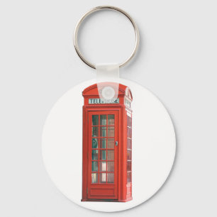 Red Phone Booth Key Ring
