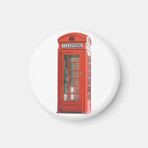 Red Phone Booth Magnet