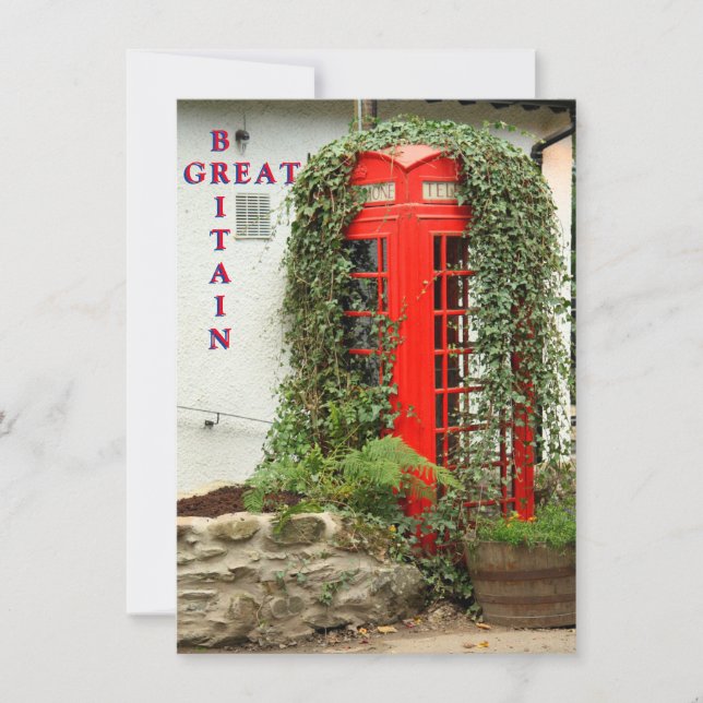 Red phone box Card (Front)