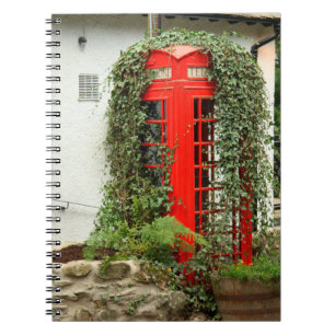 Red phone box notebook