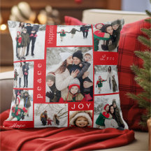 Red Photo Collage Christmas