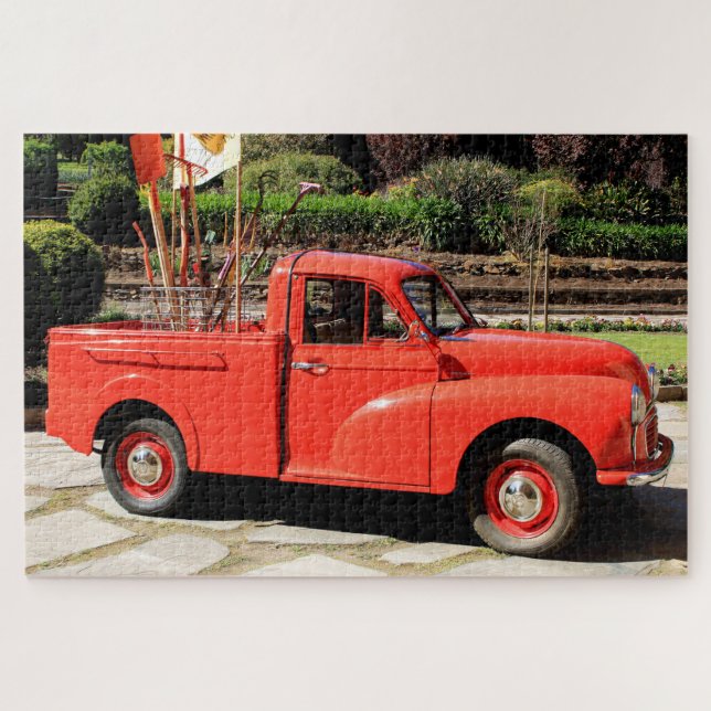 Red Pick Up Truck Jigsaw Puzzle (Horizontal)