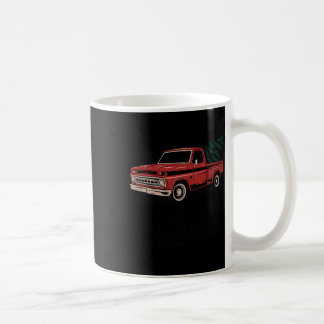 Red Pickup Truck Christmas Tree Vintage Christmas  Coffee Mug