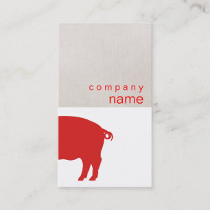 Red Pig Business Card