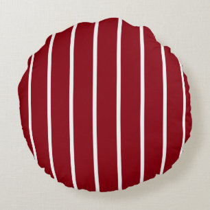 Red pillow with white lines