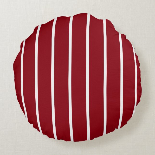 Red pillow with white lines (Back)