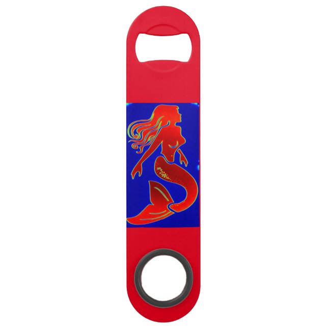 red pin-up mermaid (Front)