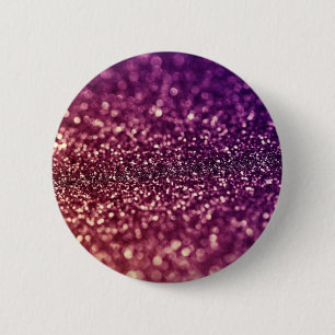Red Pink and Purple Sparkle Diva Glitter Design 6 Cm Round Badge