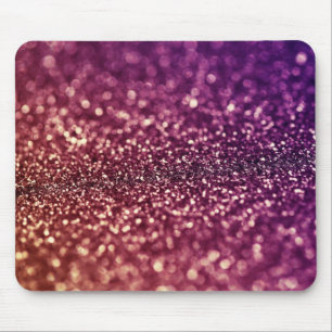 Red Pink and Purple Sparkle Diva Glitter Design Mouse Mat