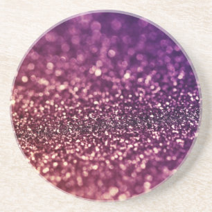 Red Pink and Purple Sparkle Glitter Coaster