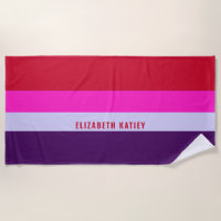 Red, Pink and Purple Stripes Pattern