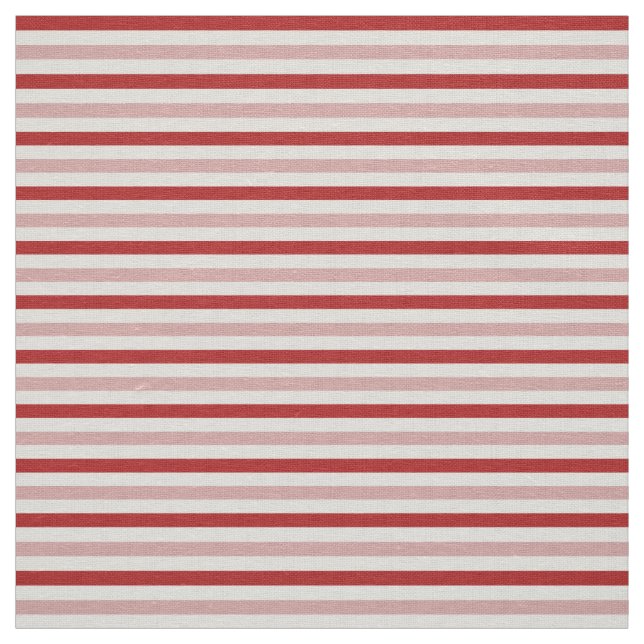 Red Pink and White Stripes Pattern Fabric (Swatch)