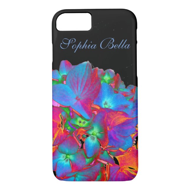 Red pink blue purple floral colourful floral Case-Mate iPhone case (Back)