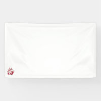 red pink brown illustration Design Vinyl Banner
