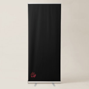 red pink brown Vertical Retractable Banner
