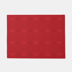 Red, pink, cool, unique, trendy, decorative art doormat