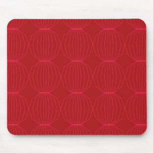 Red, pink, cool, unique, trendy, decorative art mouse mat