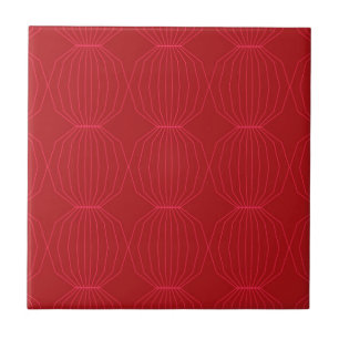 Red, pink, cool, unique, trendy, decorative art tile
