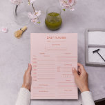Red Pink Daily Planner & Tracker Notepad<br><div class="desc">Organise your day with this red and pink daily planner notepad. Track tasks,  water intake,  meals,  exercise,  gratitude,  and finances all in one place.</div>