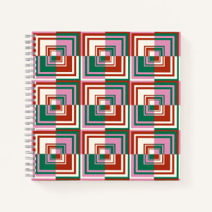 Red Pink  Green Notebook