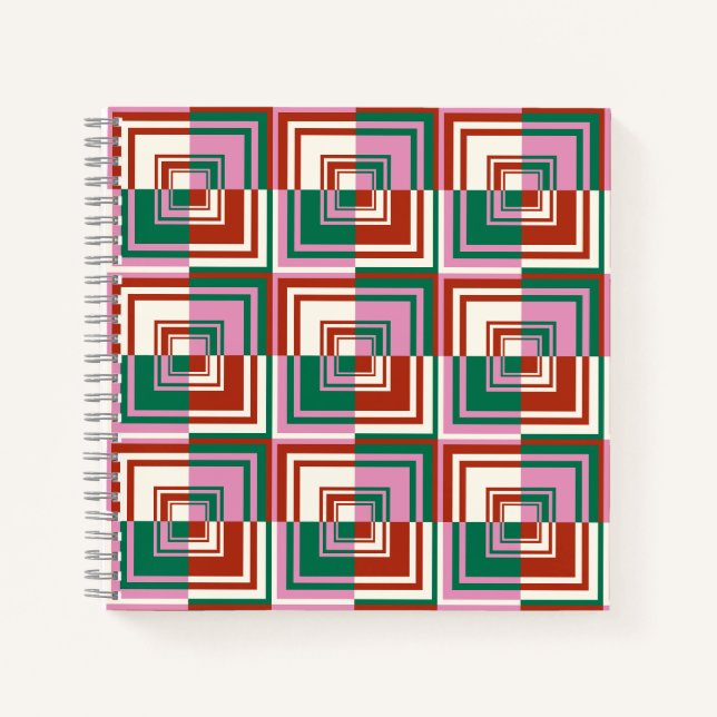Red Pink  Green Notebook (Front)