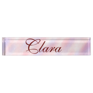 Red pink maroon watercolor abstract add namepastel nameplate
