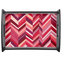 Red Pink Mauve Chevron
