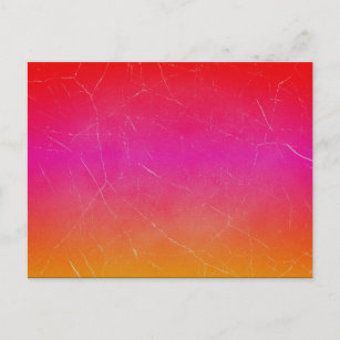 Red Pink Orange Gradient Abstract Art Postcard