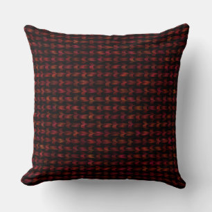 Red Pink Orange Weave Pattern Cushion