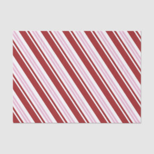 Red & Pink Peppermint Stripe Tissue Paper