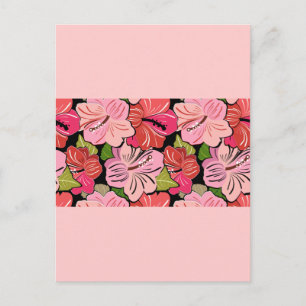 red-pink postcard