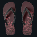 Red Pink Roses Flowers Maroon Stylish Flip Flops<br><div class="desc">Red Pink Roses Flowers Maroon Stylish Flip Flops. Unique,  beautiful,  stylish design. Easy to be personalised. Matching items are available.</div>