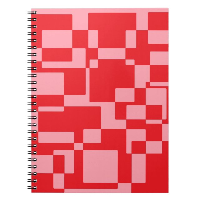Red-pink squares notebook (Front)