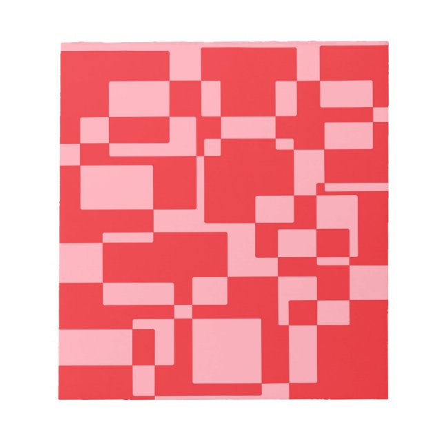 Red-pink squares notepad (Front)